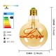 Edison Lamp Retro Edison Love Letter Bulb Creative Golden Warm Light Glass Chandelier Desk Lamp