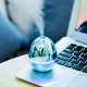 Egg Shape Air Humidifier Mini USB Car Aromatherapy Humidifier for Desktop Home Office blue