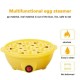 Electric Egg Cooker Boiler 7 Cavities Cute Chicken Shape Non Stick Auto-off Egg Steamer EU plug