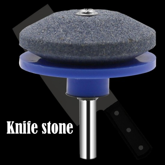 Electric Stone Grinder Grinding Tool Industrial Whetstone Sharpener Drill Garden Tenon Blade Blue