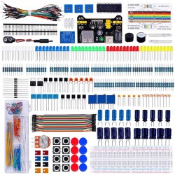 Electronics  Component Super Kit with Jumper Wires Color Led Resistors Register Card Buzzer