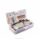 Electronics Component Basic Starter Kit with 830 Tie-points Breadboard Cable Resistor Capacitor LED Potentiometer Box Packing 830 set