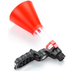 Engine Oil Funnel Car Truck Adjustable Fixed Bracket Filling Spout Pour Tool Kit Red+black