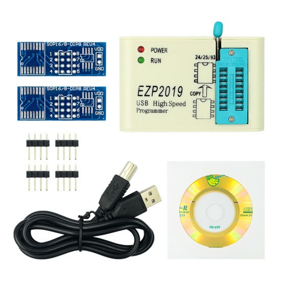 Ezp2019 High-speed Usb Spi Programmer Support 24 25 93 Eeprom 25 Flash Bios Chip