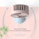 F 1 3-Speed Fan With Strong Wind Speed Magnetic Charging Large Capacity Long Battery Life white