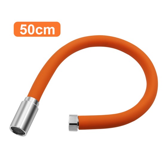 Faucet Extension Hose Adjustable 360 Degrees Free Bending Extension Tube for Kitchen Sink 50cm