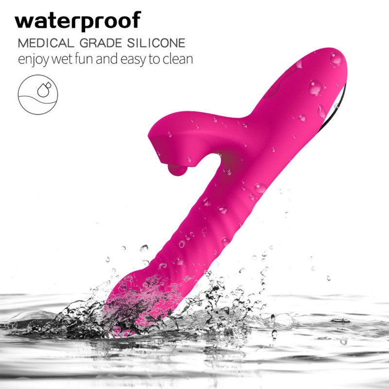 Female Powerful Vibrator Mini Wand Women Clitoris Stimulator USB Charging G Spot Vagina Massager Rose Red Female Powerful Vibrator Mini Wand Women Clitoris Stimulator USB Charging G Spot Vagina Massager Rose Red