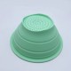 Foldable Drain Basket Colander Fruit Vegetable Washing Basket Strainer Collapsible Drainer Kitchen Tool Pink