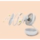 Folding USB Rechargeable Portable Fan Small Desktop Fans for Room Brown_140*140*70mm