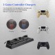 For PS4 Pro Slim Stand Vertical Cooling Controller Charger Charging Station Dock black