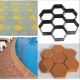 Garden Stone Walk Maker Mould DIY Pavement Concrete Mold Driveway Paving Brick Patio Mold  G30x30