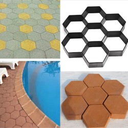 Garden Stone Walk Maker Mould DIY Pavement Concrete Mold Driveway Paving Brick Patio Mold  G30x30