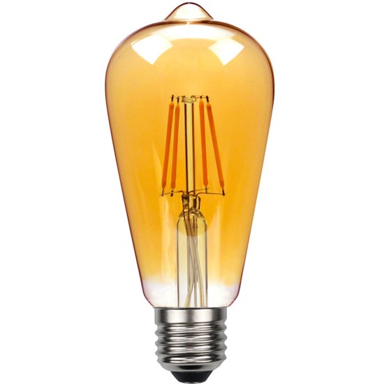 Glass Edison  Bulb Literary Retro Appearance Filament Lamp Warm Lighting E27 110v 4w 2700k Dining Room Coffee Shop Decoration