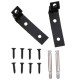 Glove Box Lid Hinge Snapped Repair Fix Kit "Z" Brackets for Audi A4 S4 RS4 B6 B7 8E OE:8E2857131 8E2857035 8E0880802 8E2880324 Black and white