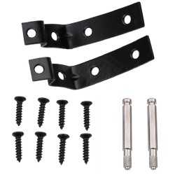 Glove Box Lid Hinge Snapped Repair Fix Kit "Z" Brackets for Audi A4 S4 RS4 B6 B7 8E OE:8E2857131 8E2857035 8E0880802 8E2880324 Black and white