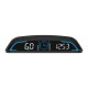 Gps Hud Head Up Display Car HD Digital Speedometer Smart Alarm Universal Odometer Black