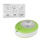 Green Mini Portable Eyelash Extension Glue Quick Dry Air Conditioning Fan with Mirror green