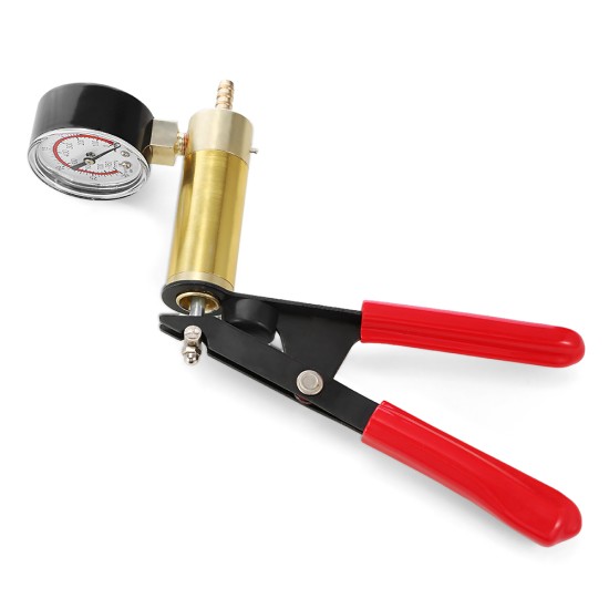 Hand Held DIY Brake Fluid Bleeder Tools Vacuum Pistol Pump Tester Kit Aluminum Pump Vacuum Gauge