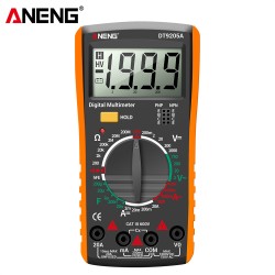 Handheld Digital Multimeter Ac Dc Voltage Detector Tester Measurement Tool Orange