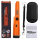 Handheld Metal Detector with Led Light Portable Ip66 Waterproof Dustproof Garden Detecting Tool Orange