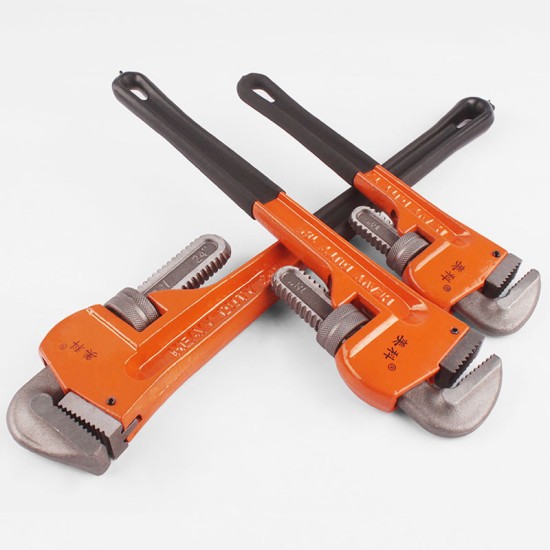 Heavy Duty Straight Pipe Wrench 12 inch Plumbing Wrenches Universal Adjustable Pipe Clamp Pliers