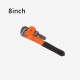 Heavy Duty Straight Pipe Wrench 8 inch Plumbing Wrenches Universal Adjustable Pipe Clamp Pliers