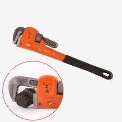 Heavy Duty Straight Pipe Wrench 8in/10in/12in/14in Plumbing Wrenches Universal Adjustable Pipe Clamp Pliers Plumber Spanner Tool 14 inch heavy duty pipe wrench