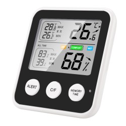 High-precision Indoor Temperature  Tester With Digital Display Humidity Meter Multi-function Thermometer