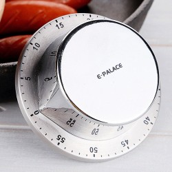 Home Kitchen Timer Alarm Clock for Student Time Management Silver