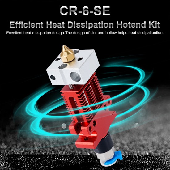 Hotend Kit Full Set Of Hot End Components Extrusion Head Print Head 3d Printer Accessories for Cr6 Se /cr5 Pro