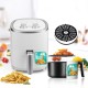 Household Air Fryer 4.8l Large Capacity Automatic Cooking Accessories For Healthy Oil-free Low Fat Cooking white EU plug