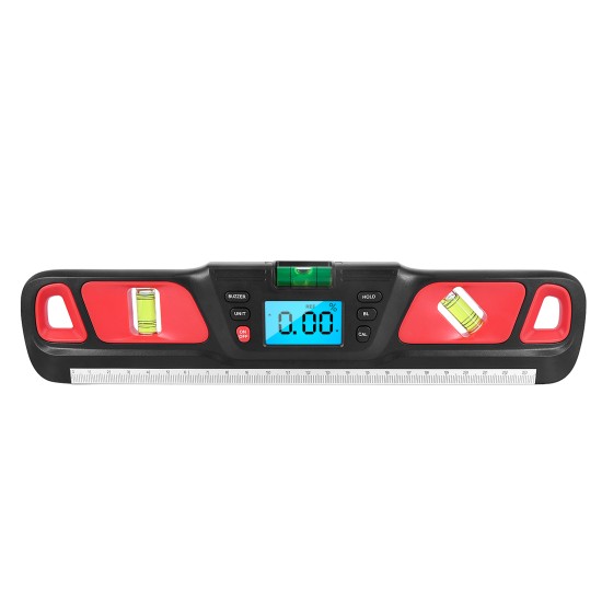 Hw-200 Digital Angle Finder Torpedo Level Protractor Ltd Backlight Inclinometer with Inverted Display Function Red