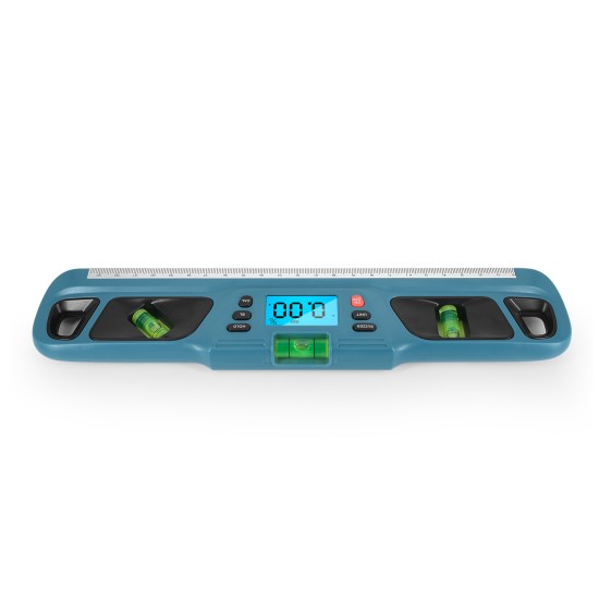 Hw-200 Digital Angle Finder Torpedo Level Protractor Ltd Backlight Inclinometer with Inverted Display Function Blue