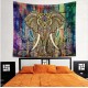 Indian Decor Mandala Tapestry Wall Hanging Hippie Throw Bohemian Dorm Bedspread Table Cloth Curtain 150 * 130cm0DAU