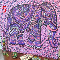 Indian Decor Mandala Tapestry Wall Hanging Hippie Throw Bohemian Dorm Bedspread Table Cloth Curtain 150 * 130cm0DAU