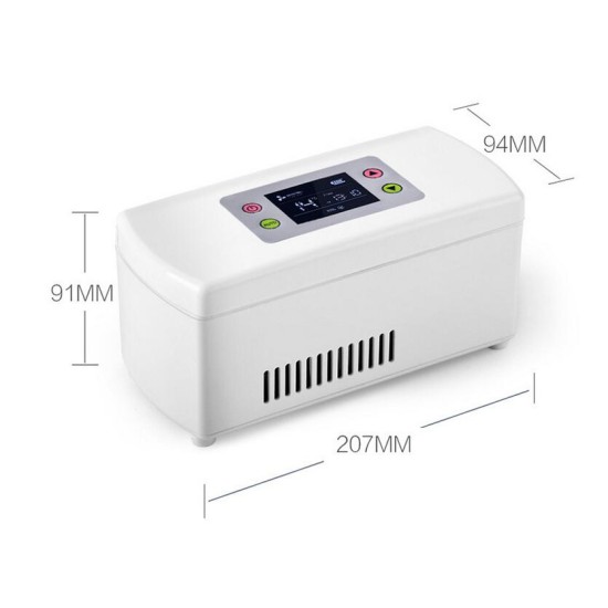 Insulin Fridge Portable Intelligent Car Mimi Rechargeble Cooler Medicine Storage Box white