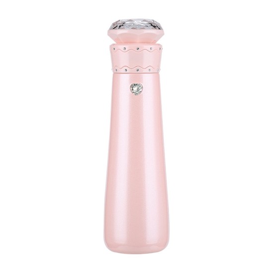 Intelligent Thermos Mug Smart Diamonds Eternal Loving Water Cup Drink Water Remind 304 Stainless Steel Thermos Mug Cherry pink