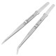 Jewelry Tweezers Professional Slotted Stainless Steel Tweezers Multipurpose Tweezers for Diy Diamond Gem Jewelry Pointed