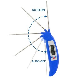 Kitchen Food Digital Electron Probe Thermometer Folding Grilled Meat and Fish Baking Thermometer