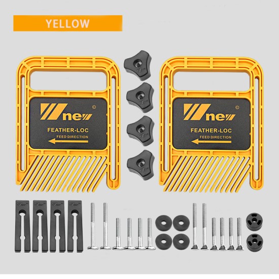 Lengthen Feather Location Board Set for Flip Engraving Machine Yellow