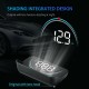 M8 Car Hud Head-up  Display Led Screen Display Obd2 Ii Overspeed Warning System Speed Non-destructive Installation Voltage Alarm black