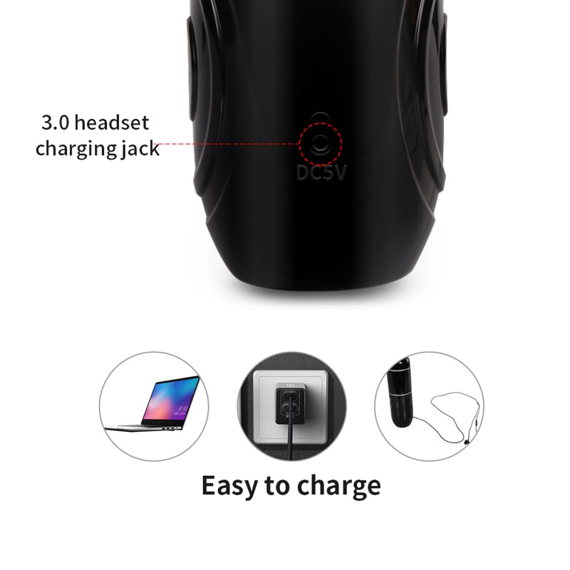 Male Masturbator Cup with 4 Thrusting Suction 10 Vibration Modes Automatic Telescopic Rotating Blowjob Sex Toy Black Male Masturbator Cup with 4 Thrusting Suction 10 Vibration Modes Automatic Telescopic Rotating Blowjob Sex Toy Black