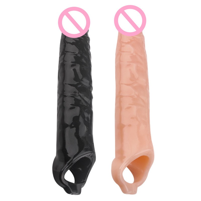 Man Soft Rubber Penis Extender Condom Soft Skin-friendly Penis Enlargement Sleeve Delay Ejaculation Flesh Color Man Soft Rubber Penis Extender Condom Soft Skin-friendly Penis Enlargement Sleeve Delay Ejaculation Flesh Color