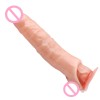 Man Soft Rubber Penis Extender Condom Soft Skin-friendly Penis Enlargement Sleeve Delay Ejaculation Flesh Color Man Soft Rubber Penis Extender Condom Soft Skin-friendly Penis Enlargement Sleeve Delay Ejaculation Flesh Color