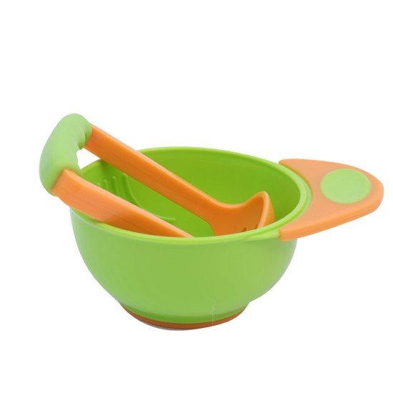 Manual Grinding Bowl Fruit Puree Vegetable Puree Baby Supplementary Food Machine Food Grinder Blue Green