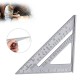 Measurement Tools Carpenter Ruler Speed Square Protractor Miter Framing Tri-square Line Scriber Saw Guide Silver