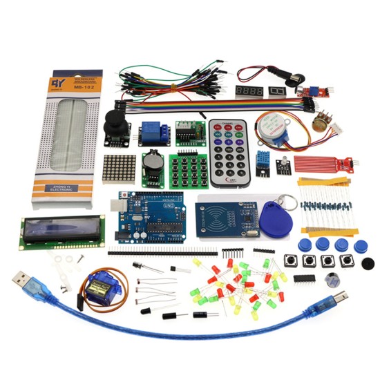 Mega 2560 R3 Starter  Kit Motor  Servo RFID Ultrasonic Ranging Relay LCD Rfid2560 R3 improved motherboard