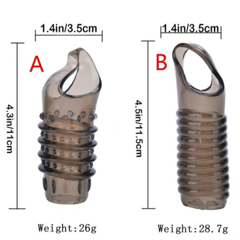 Men Silicone Penis Sleeve Stimulation Booster Delayed Ejaculation Dick Sleeve B Men Silicone Penis Sleeve Stimulation Booster Delayed Ejaculation Dick Sleeve B
