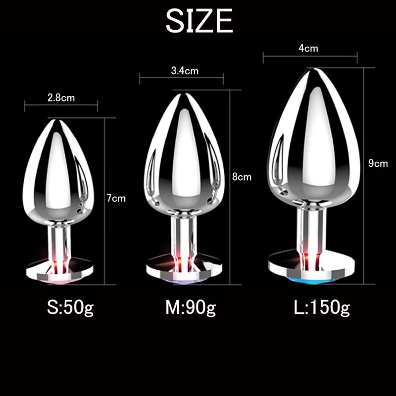 Metal Butt Plug Conventional Silver Butt Plug Large Medium Small Anal Plug Massage Tool small Metal Butt Plug Conventional Silver Butt Plug Large Medium Small Anal Plug Massage Tool small