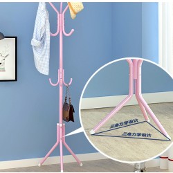 Metal Coat Rack Assembled Living Room Hat Clothing Display Stand Home Furniture 43*43*172cm White_HBY906S